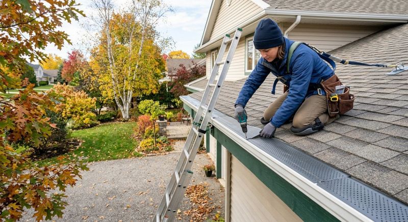 Leaf Barrier Installation in Everett, WA